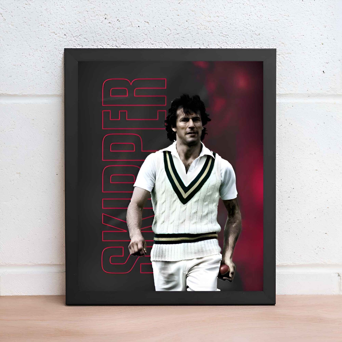 Imran Khan Vintage Cricket Wall Art