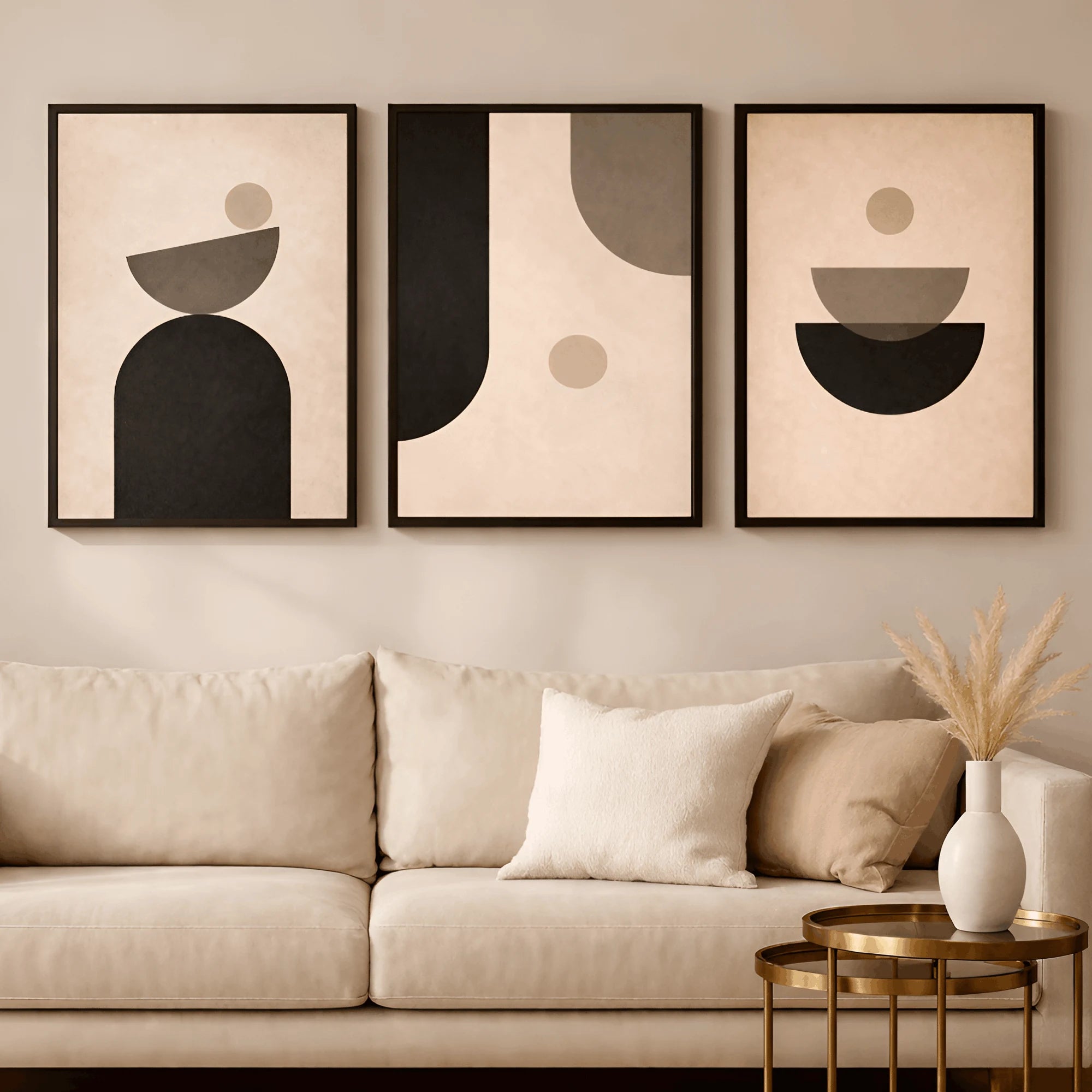 Still Forms – Contemporary Abstract Wall Frames (Set of 3)