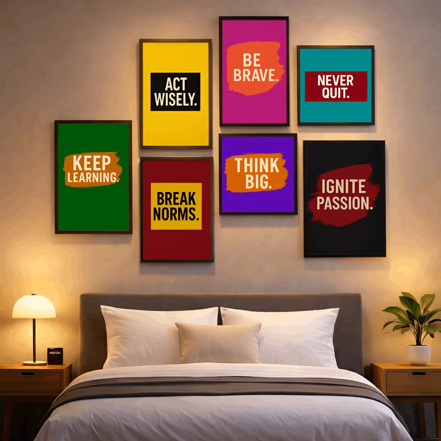 VisionFuel | Bold 7-Frame Wall Set