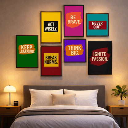 VisionFuel | Bold 7-Frame Wall Set