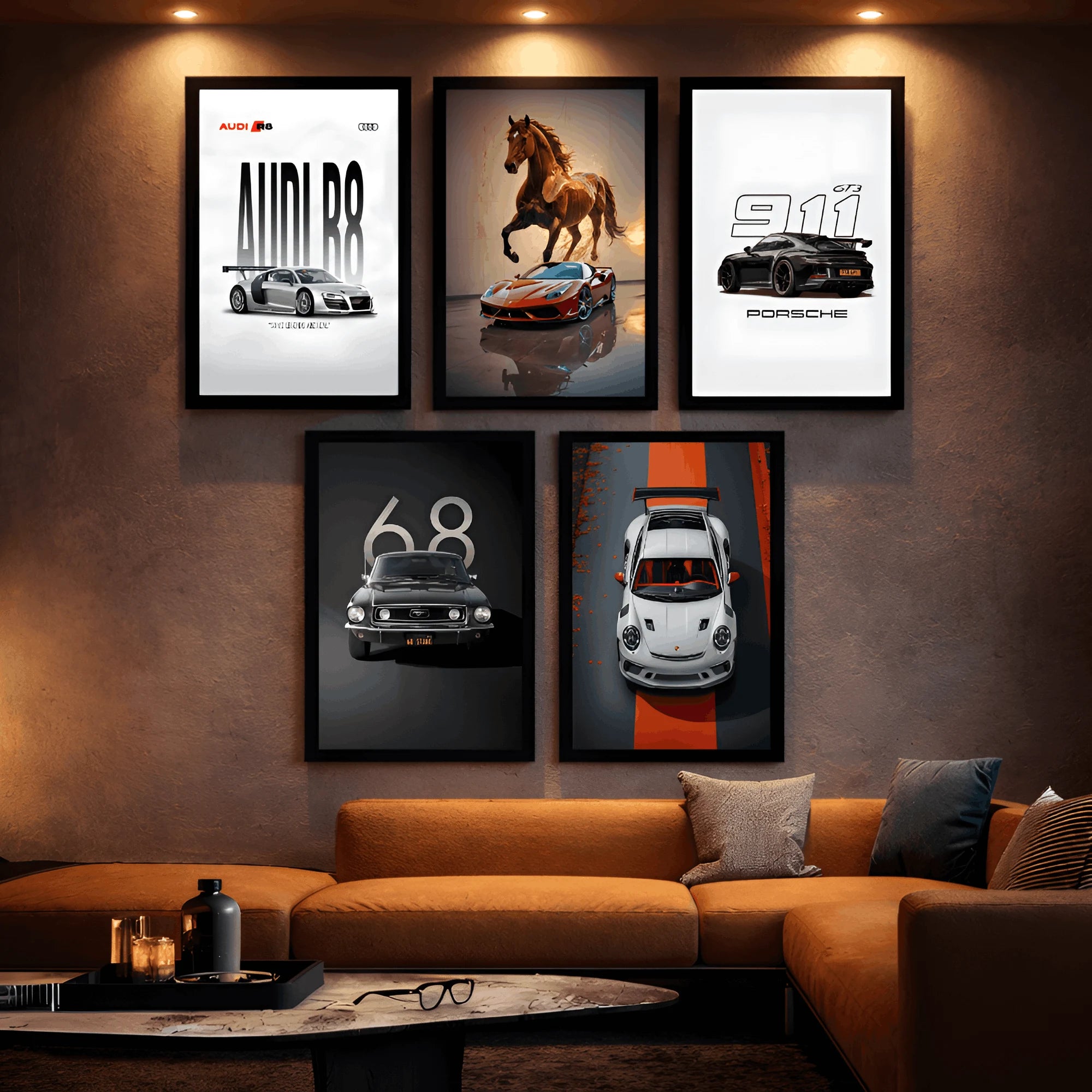 The Art of Speed | Set of 5 Exotic Car Frames
