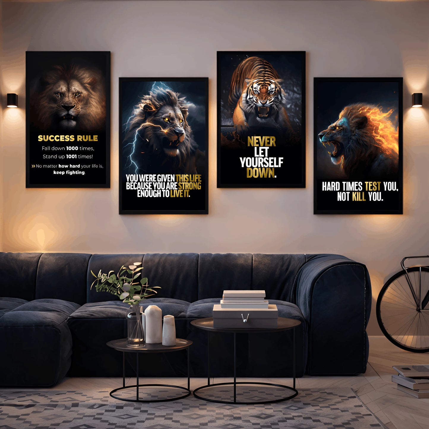 Powerful Minds Powerful Beasts | Set of 4 Frames