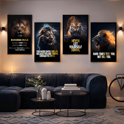 Powerful Minds Powerful Beasts | Set of 4 Frames