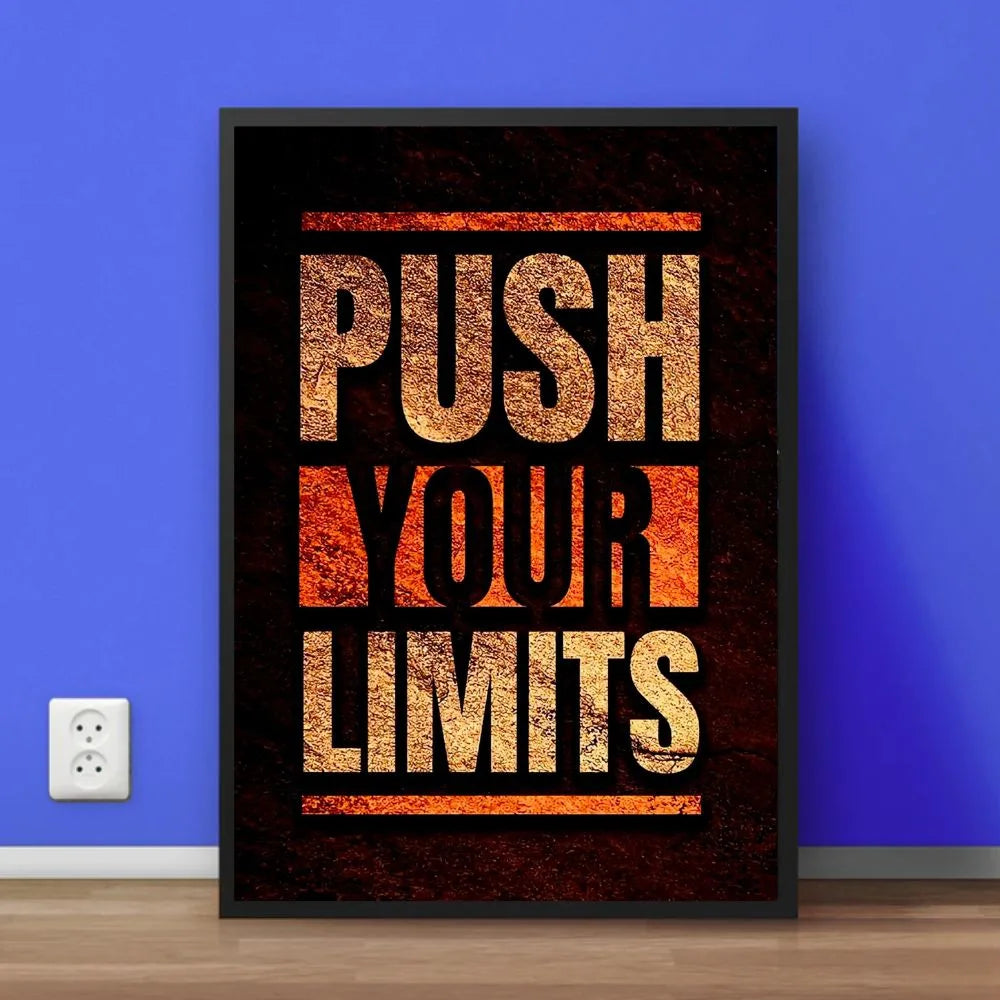Push Your Limits | Motivational Wall Frame