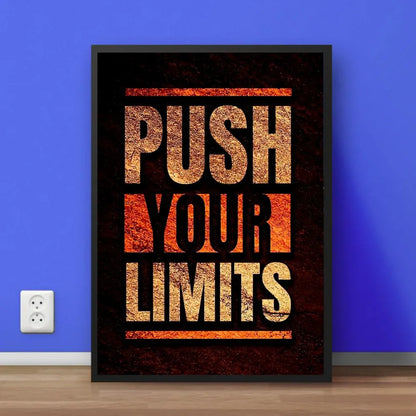 Push Your Limits | Motivational Wall Frame
