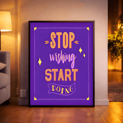 From Wish to Win | Action-Focused Wall Art