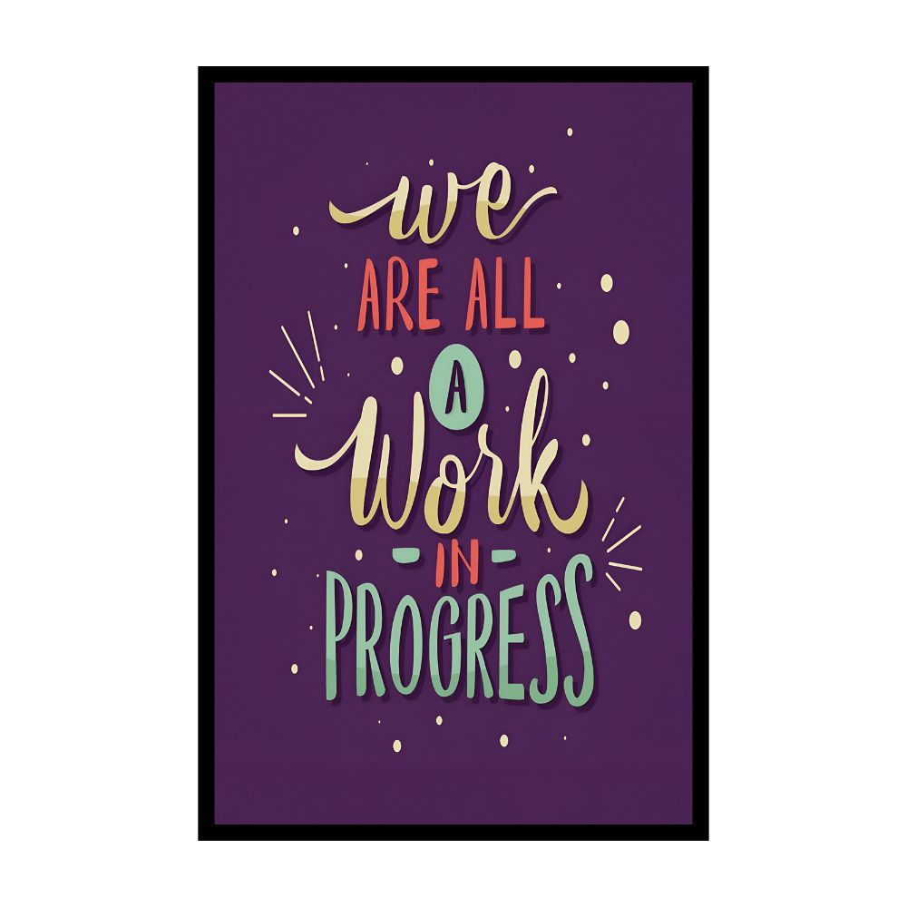 Blueprint for Achievement | Set of 6 Motivational Frames