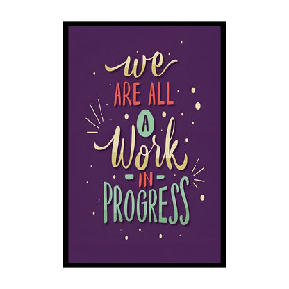 Blueprint for Achievement | Set of 6 Motivational Frames