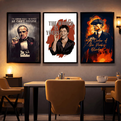 Rebel Spirit | Set of 3 Gangster Quotes