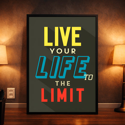 Life at Full Volume | Motivational Wall Frame