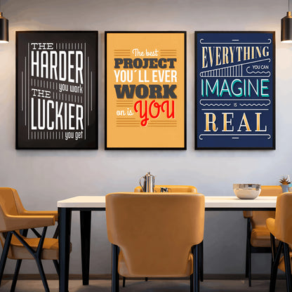 Limitless Potential | Trio of Motivational Wall Decor