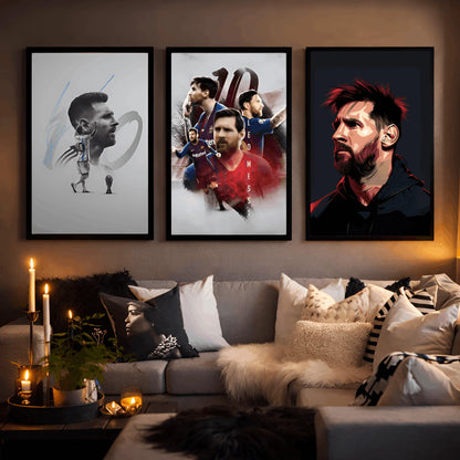 The Magic of Messi | Set of 3 Motivational Frames