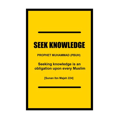 6 Principles of Prophet Muhammad PBUH (FRAMED)