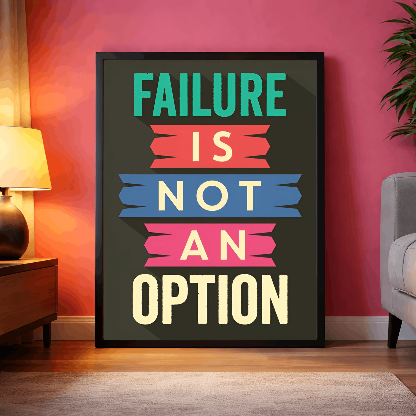 No Room for Failure | Motivational Wall Frame