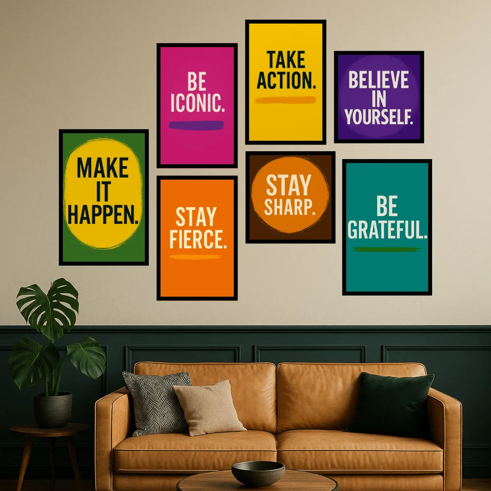 Lead the Way | Premium 7-Frame Wall Set