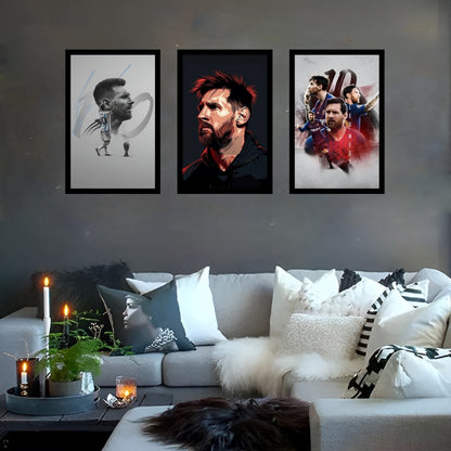 The Magic of Messi | Set of 3 Motivational Frames