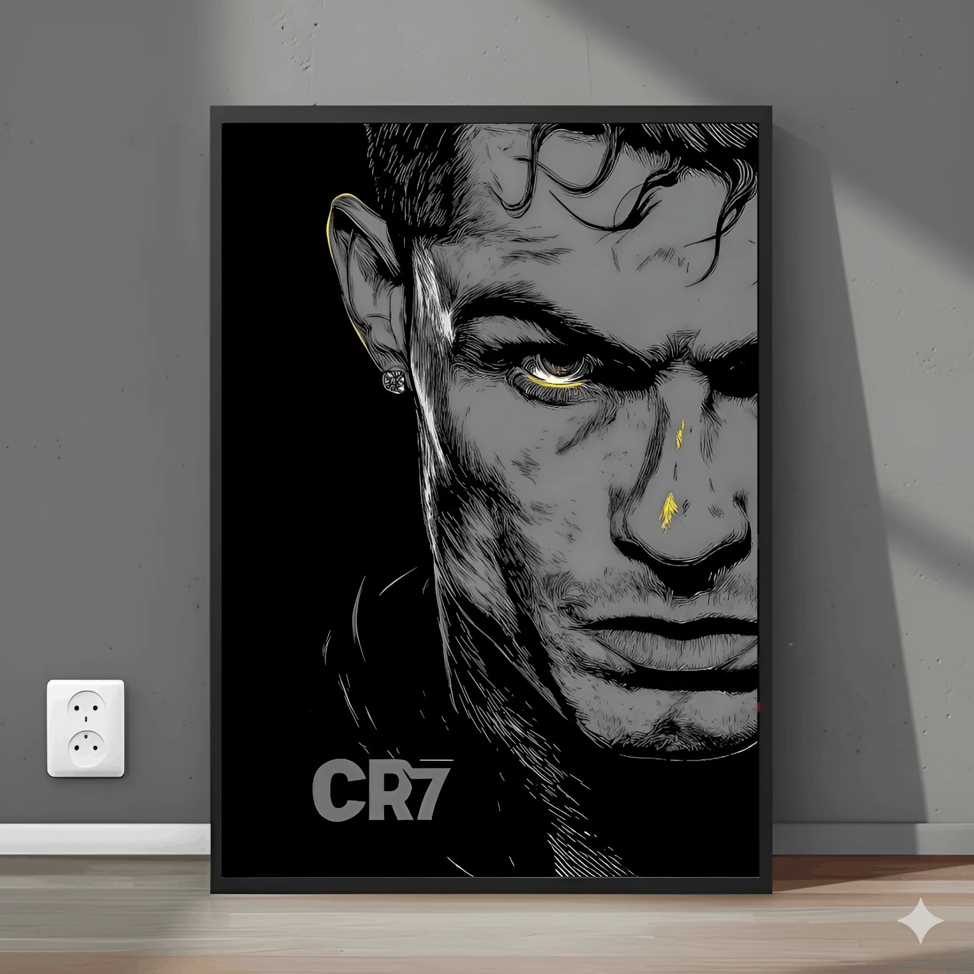 CR7 Shadow Icon – Cristiano Ronaldo Wall Frame