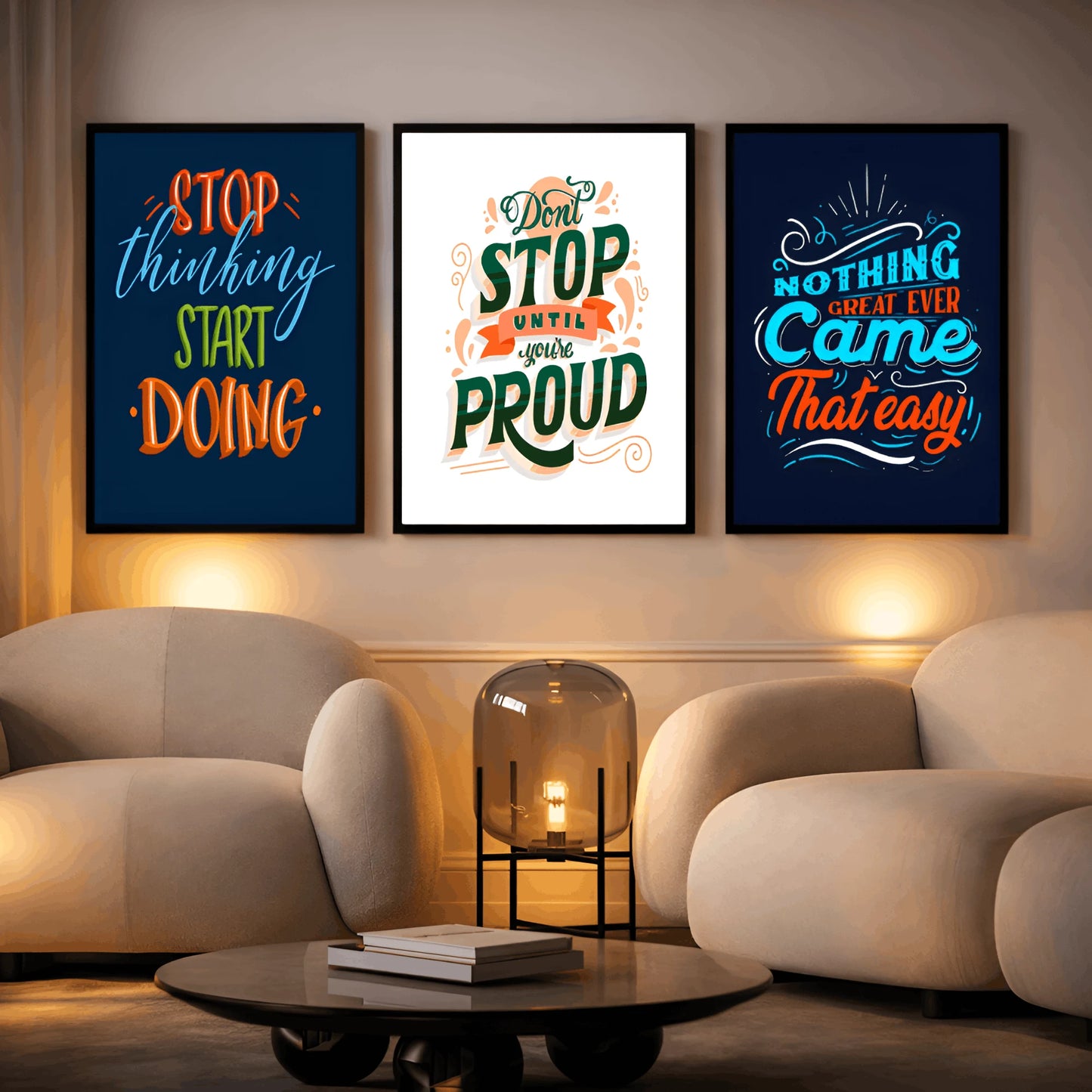 Vision of Victory | Set of 3 Motivational Frames