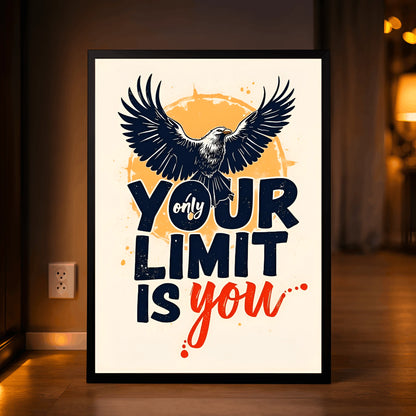 Your Only Limit Is You | Motivational Wall Frame