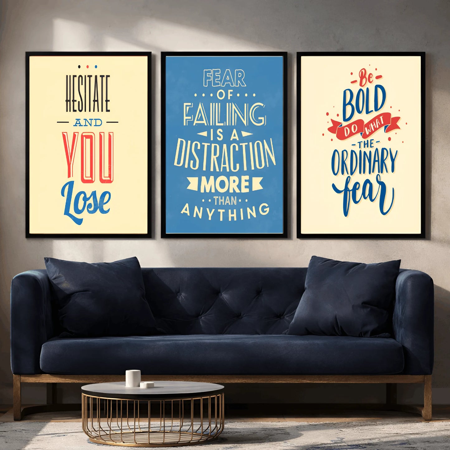 Conquer Your Limits | Set of 3 Inspirational Frames