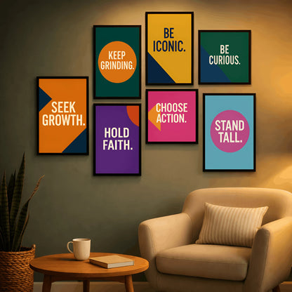 Power Pieces – 7-Frame Motivational Wall Set