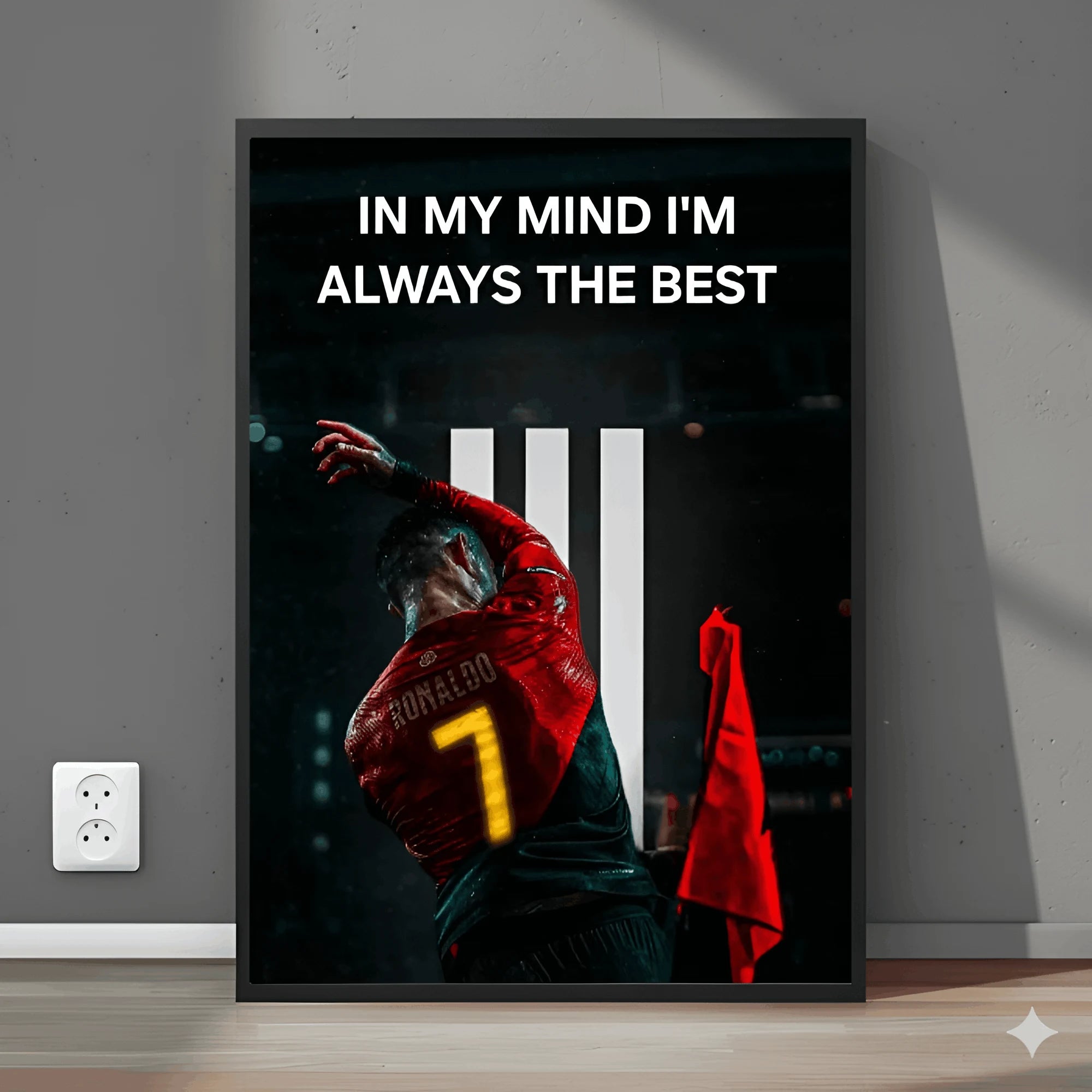 CR7 Mindset | “Always the Best” Motivational Wall Art