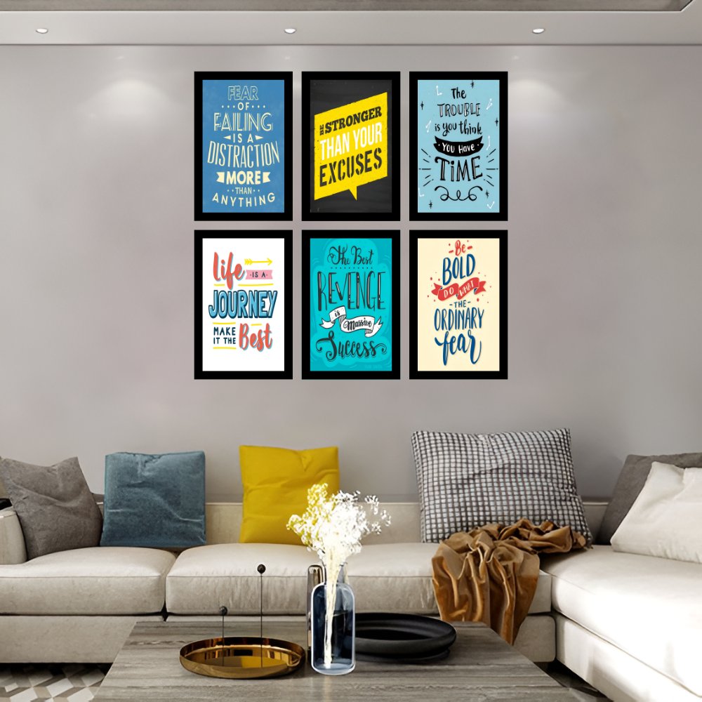 Conquer Your Limits | Set of 6 Inspirational Frames