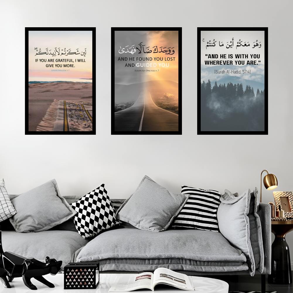 Timeless Truths | Set of 3 Quranic Verses Frames