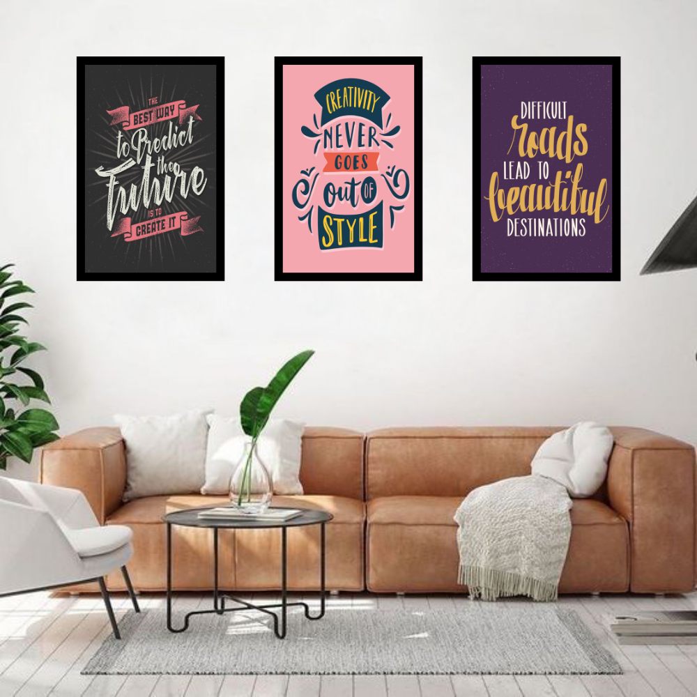 Pursuit of Excellence | Set of 3 Inspirational Frames