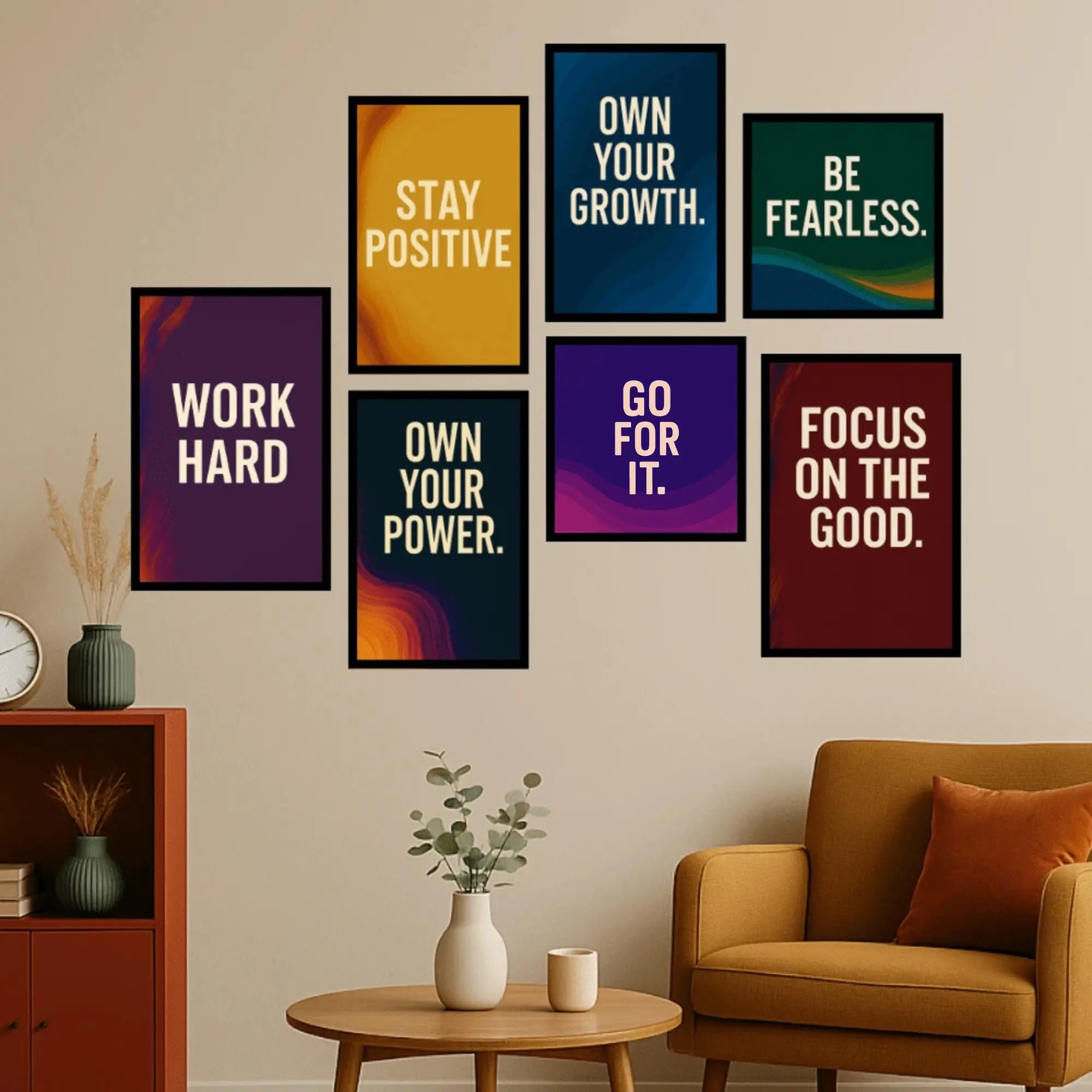 The Power Within | 7-Frame Motivational Wall Set