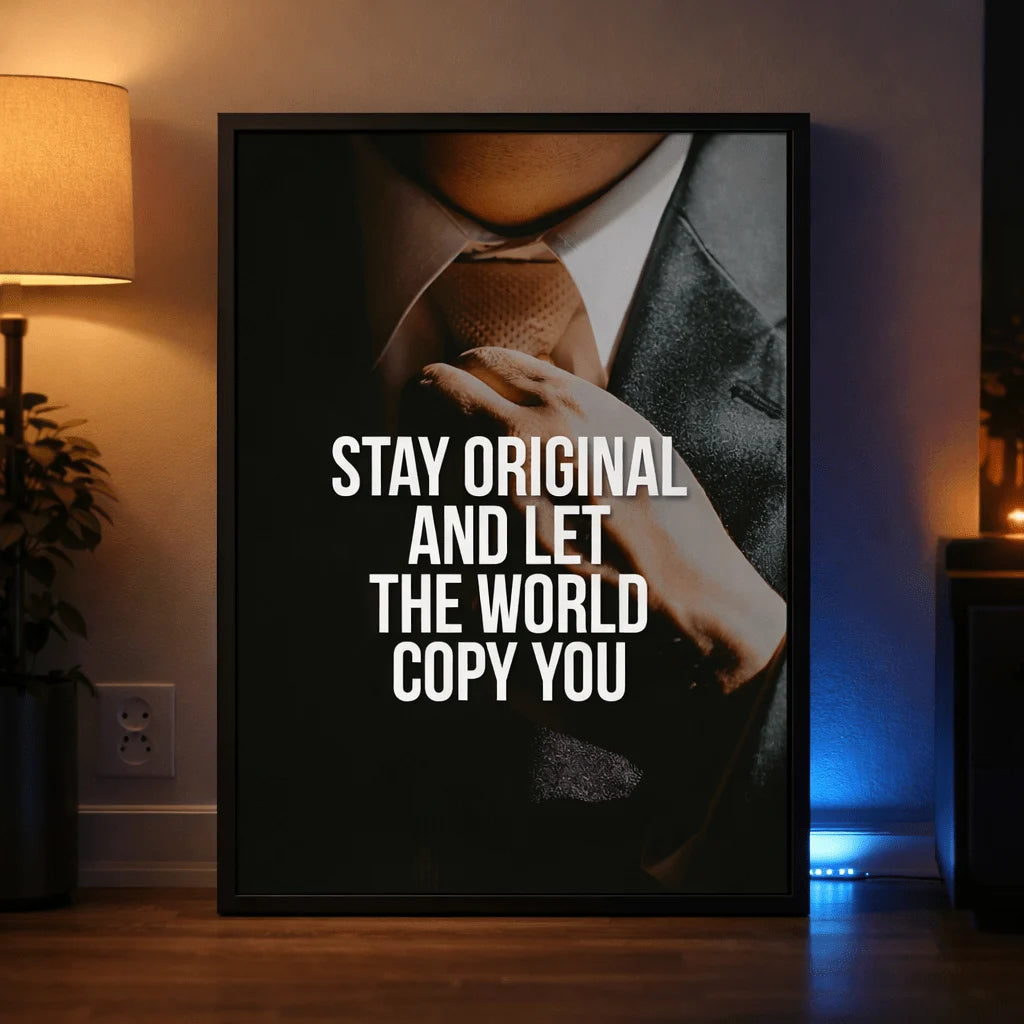 Let the World Copy You | Motivational Wall Frame