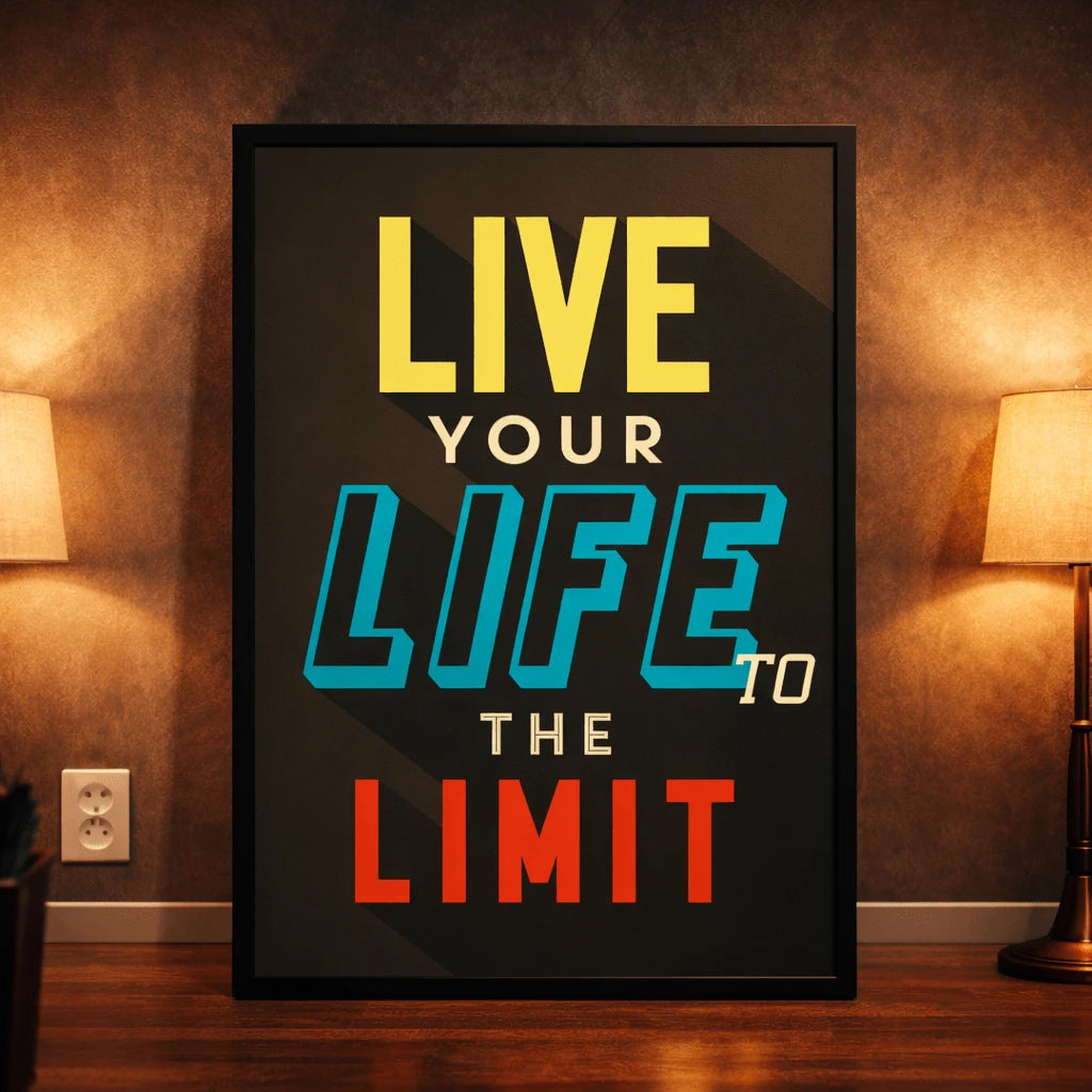 Life at Full Volume | Motivational Wall Frame