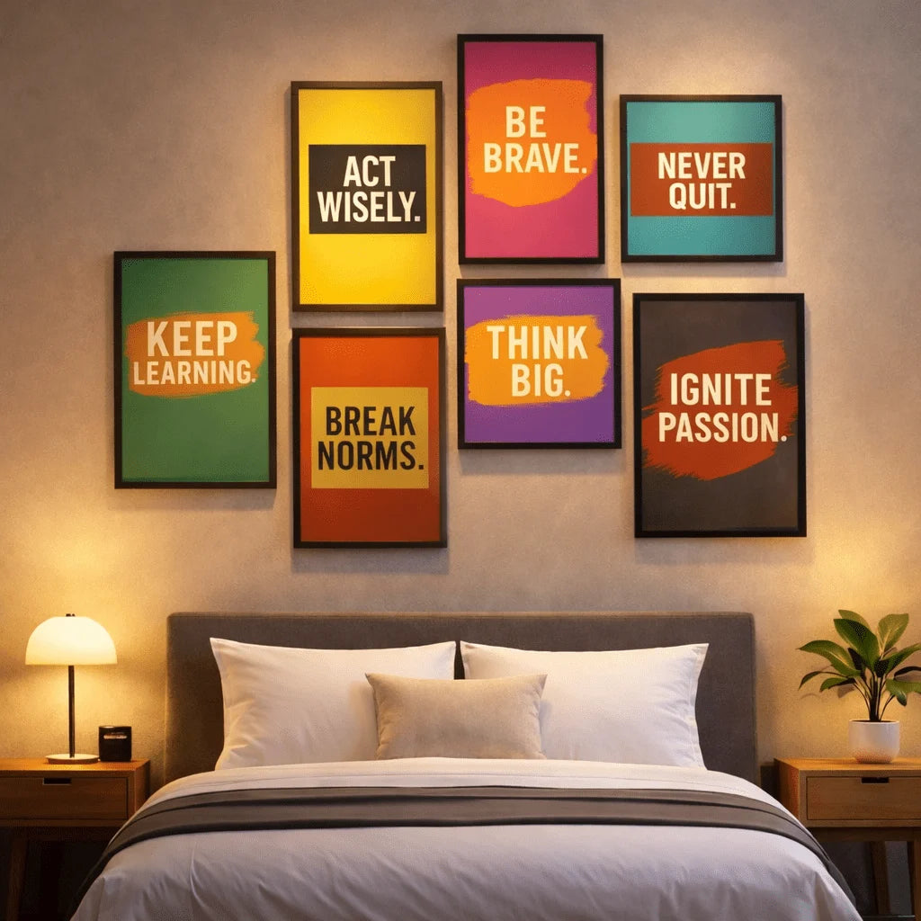 VisionFuel | Bold 7-Frame Wall Set