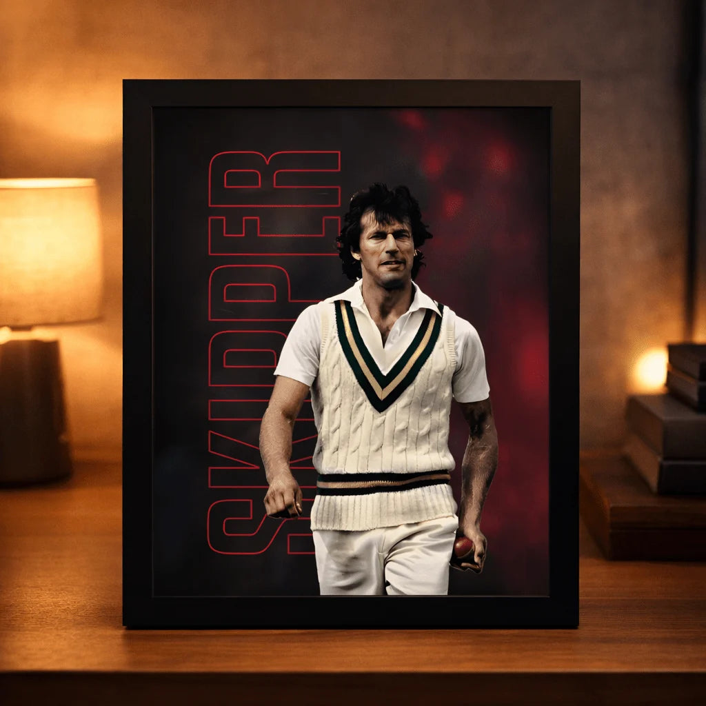 Imran Khan Vintage Cricket Wall Art – Decoria Frames