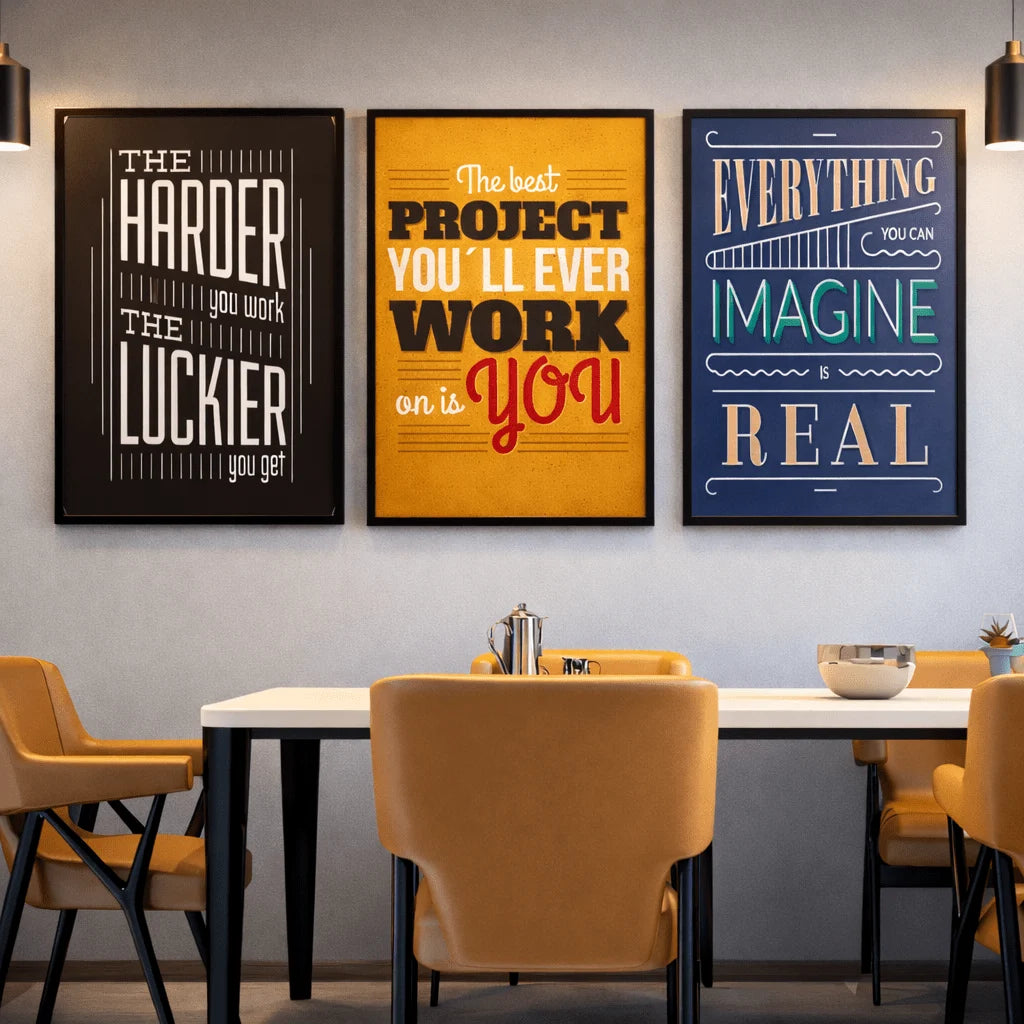 Limitless Potential | Trio of Motivational Wall Decor