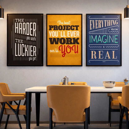 Limitless Potential | Trio of Motivational Wall Decor