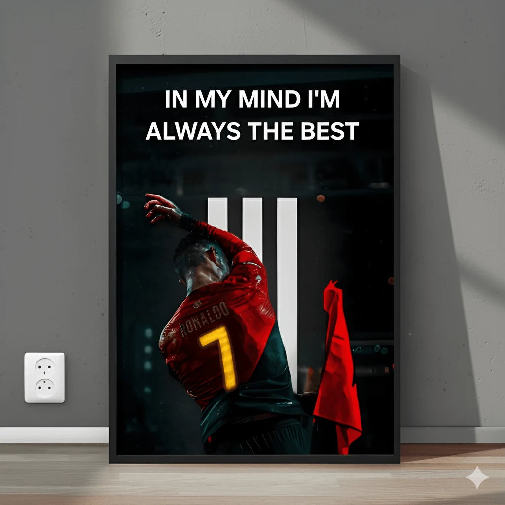 CR7 Mindset | “Always the Best” Motivational Wall Art