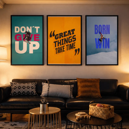 Ignite Your Passion | Set of 3 Motivational Frames